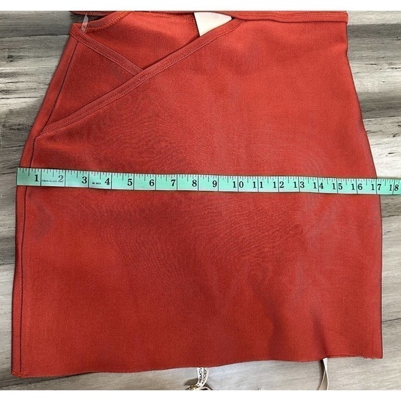 NWT House of CB Michi Rust Cut Out Mini Dress Women's Bodycon Size L - Picture 9 of 10